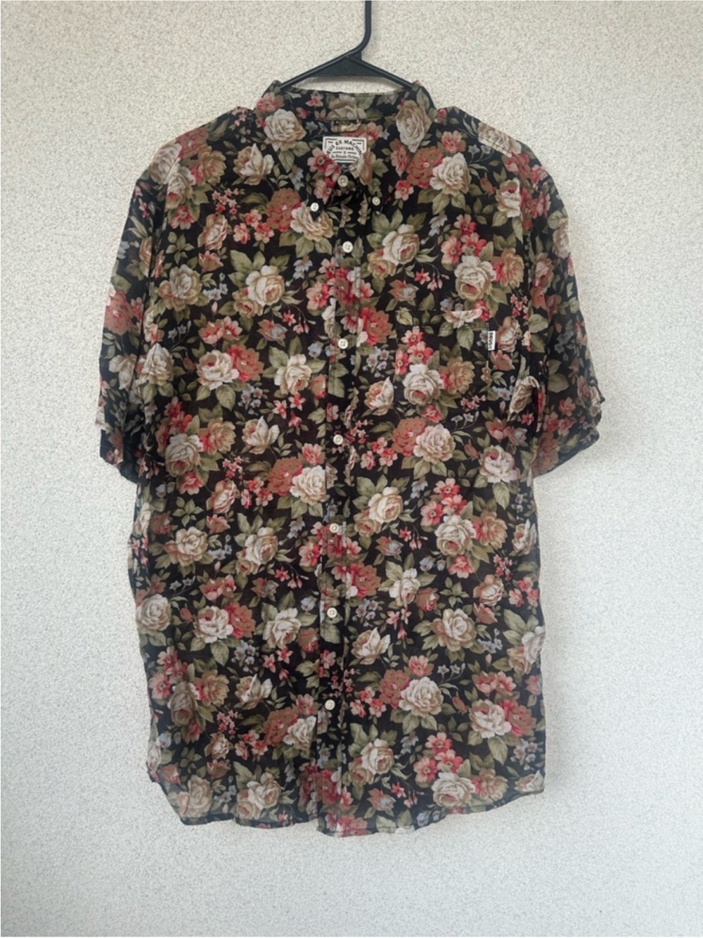 Deus Ex Machina Floral Button Up Shirt, Size XL
